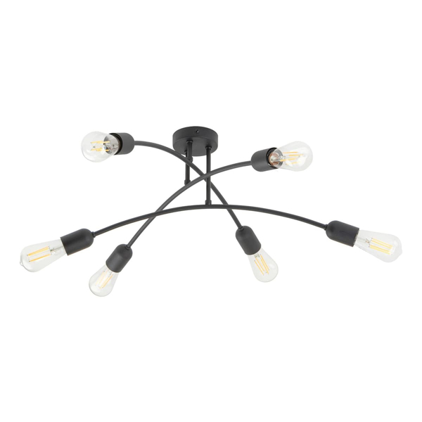 Wielopunktowa lampa sufitowa Helix 4679 TK Lighting metalowa czarna
