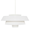 Modernistyczna LAMPA wisząca Brisbin FE-BRISBIN-MW Elstead FEISS metalowa OPRAWA okrągły ZWIS designerski biały matowy