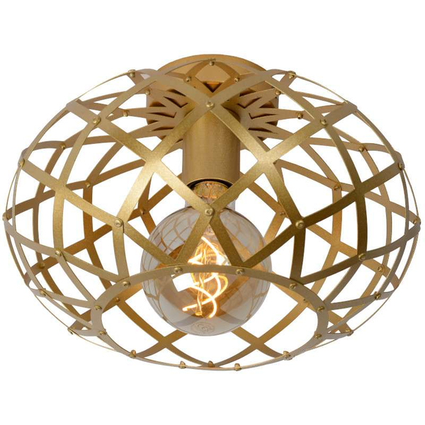 Industrialna lampa sufitowa WOLFRAM 21117/30/02 klatka mosiądz outlet