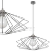 Lampa wisząca VEN W-CORF/C GR industrialna druciana szara