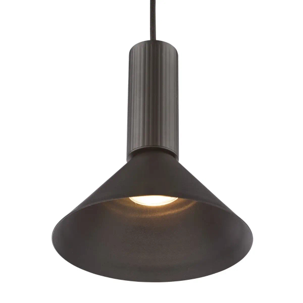 Loftowa lampa wisząca Ragnar RAG0122 do jadalni stożek czarny