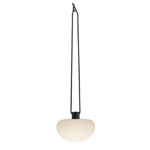 Wisząca lampa zewnętrzna SPONGE 2018103003 ściemnialna IP65 biała czarna