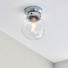 Kulista lampa sufitowa Cheswick 96138 IP44 chrom przezroczysty