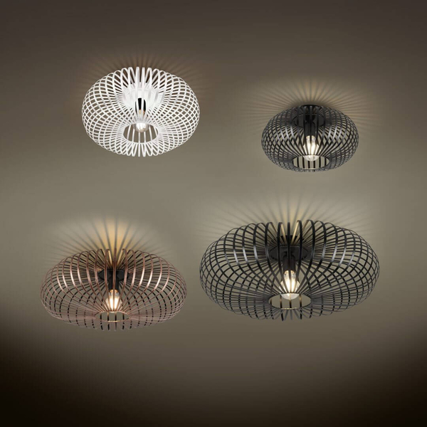Lampa nasufitowa JOHANN 606903032 Trio klatka do jadalni czarna