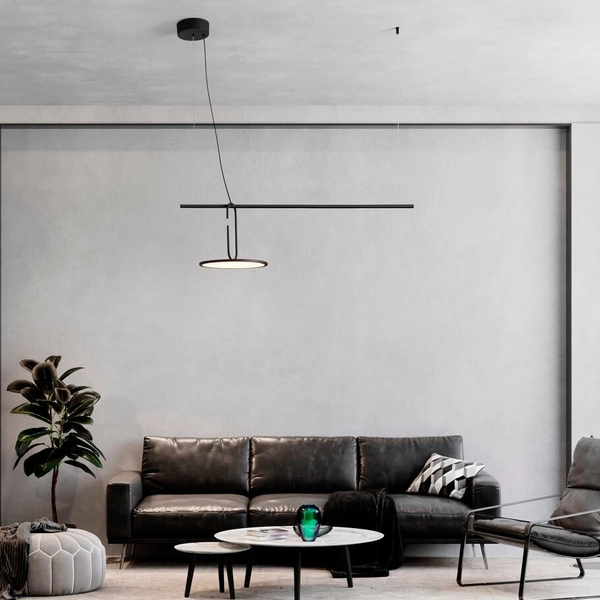 Zwisająca lampa sypialniana ACACHI LE44523 LED 22W 3000K czarna