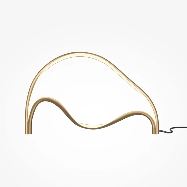 Ledowa lampa stołowa Plons MOD283TL-L12BS3K LED 12W 3000K mosiądz