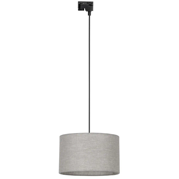 Szynowa lampa wisząca 1-fazowa Tracer 10670 z abażurem szary