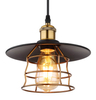 Lampa wisząca Viejo 15086BH druciana czarna miedziana
