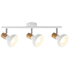Plafon LAMPA sufitowa HOLLY 5945 Rabalux metalowa OPRAWA skandynawskie reflektorki regulowane drewno buk białe