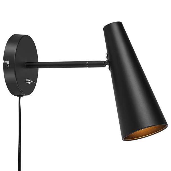 Kinkiet LAMPA ścienna PEAK 107898 Markslojd regulowana OPRAWA metalowy stożek czarny