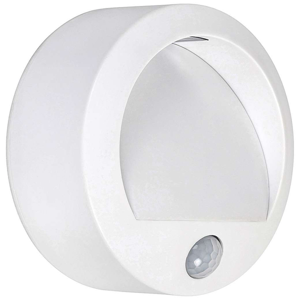 Zewnętrzna LAMPA elewacyjna AMARILLO 7980 Rabalux okrągła OPRAWA z czujnikiem ruchu LED 1,5W 3000K IP44 biały