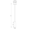 Zwis lampa salonowa VANTOS DL107312400 Trio tubka rurka srebrny