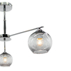 LAMPA sufitowa 1859/3 8C Elem loftowa OPRAWA szklana chrom