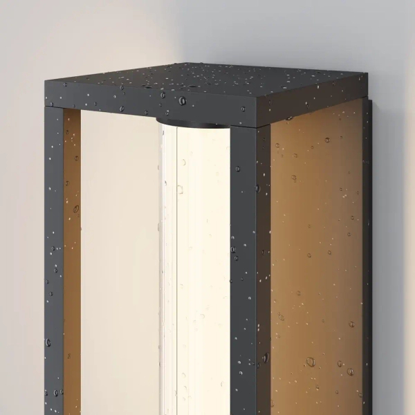 Zewnętrzny kinkiet ścienny Expo O480WL-L12B3K LED 12W 3000K IP54 czarna