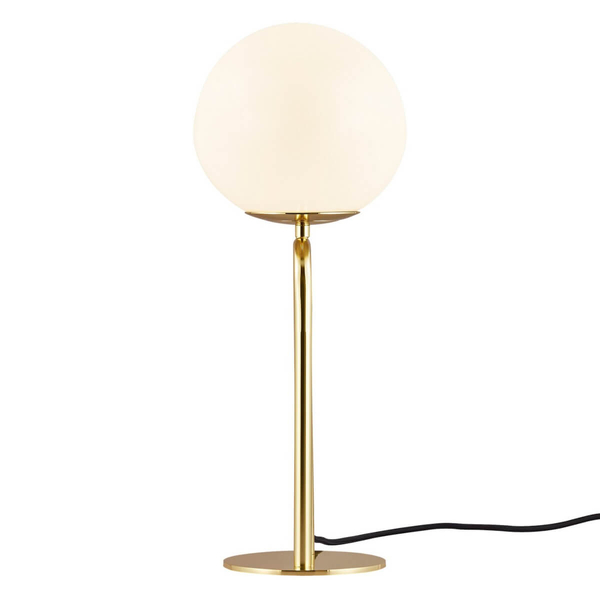 Lampka nocna do sypialni Shapes 2120055035 z wtyczką glamour mosiądz