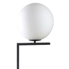 Stojąca LAMPA podłogowa CONDI MLE3081/1 BL MDECO loftowa OPRAWA szklana kula ball grafitowa biała