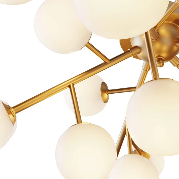 Sufitowa lampa Dallas MOD545CL-20BS kule złote białe