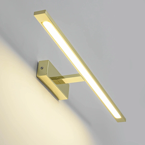 Łazienkowa LAMPA ścienna ISLA GS-LWB-20W/3 GOLD Light Prestige OPRAWA kinkiet LED 20W 3000K galeryjka nad lustro IP44 złota