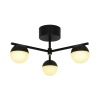 Szklana lampa wisząca kule Contina 2512096003 potrójna czarny