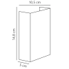 Elewacyjna lampa FOLD 2019041035 LED 7,5W 3000K IP54 prostokątna mosiądz