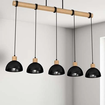 Czarna lampa wisząca ERIK MLP7227 Milagro skandynawska czarna