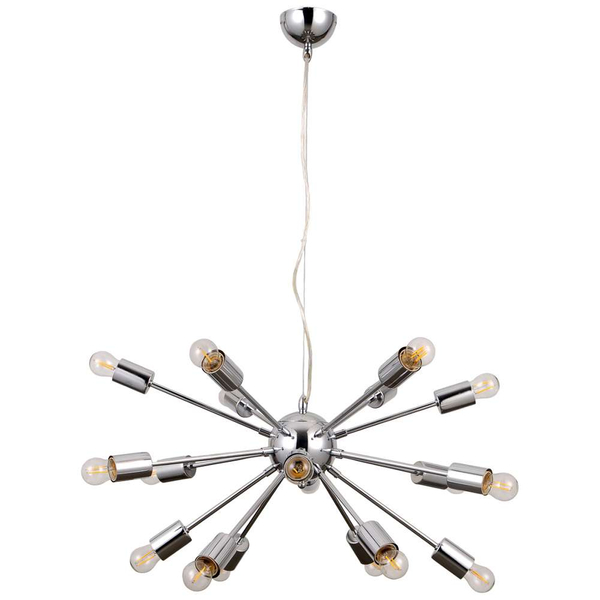 LAMPA wisząca THEO AD20000-18A Italux metalowa OPRAWA zwis GWIAZDA loft molekuły explosion chrom