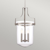 Lampa wisząca Penn Station QZ-PENN-STATION-M-BN Quoizel przezroczysta nikiel