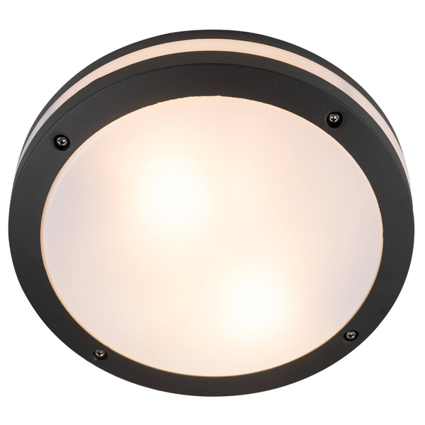 Okragła lampa przyścienna FANO AZ4369 Azzardo IP54 na zewnątrz szary