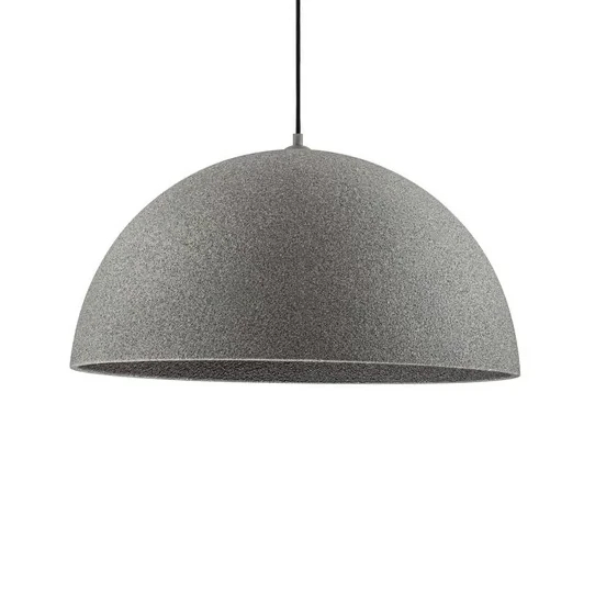 Kopułowa wisząca lampa NAVIRTA LE45343 japandi nad wyspę szara