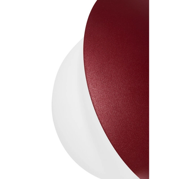 Sufitowa lampa kulista Kuul KLC14000 minimalistyczna biała bordowa