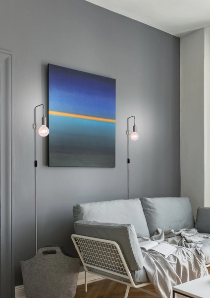 Ścienny kinkiet LAREN LEDEA 50401192 metalowa loftowy szary