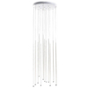 Wisząca lampa sypialniana Lousie LED 36W 3000k nad łóżko biała