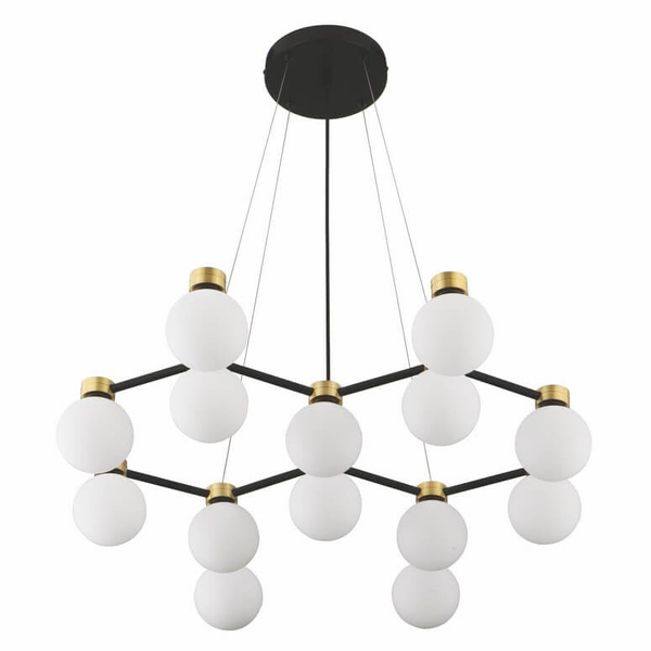 Wisząca lampa molekułowa CAMINOS LE44544 złoty czarny biały