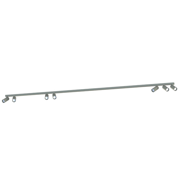 Nasufitowa lampa na listwie Fourty 11470 metalowa jedwabisty grafit
