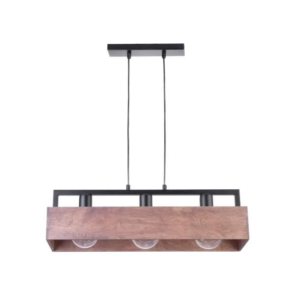 Wisząca lampa loftowa Dakota 31746 nad wyspę brązowa czarna