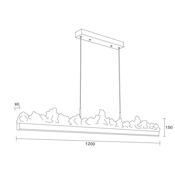Wisząca lampa nad wyspę MONTANA ST-6490P/L LED 19W 3000K do jadalni złota
