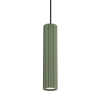 Wisząca lampa podłużna KARBON SL.1611 tubka ryflowana oliwkowa
