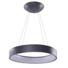 Sypialniana lampa wisząca Solvent obręcz LED 92W szara