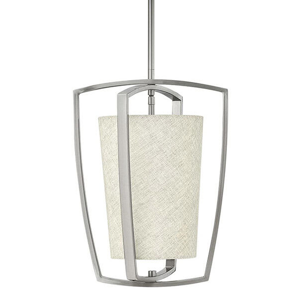 Wisząca lampa metalowa Blakely HK-BLAKELY-P-BN Hinkley nikiel