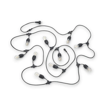 Zewnętrzna girlanda do ogrodu z żarówkami CHAIN R74771132 IP44 czarny