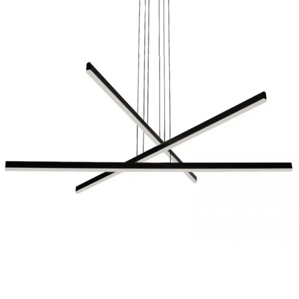 Modernistyczna zwisająca lampa 1947 LED 47W 3000K belki czarne