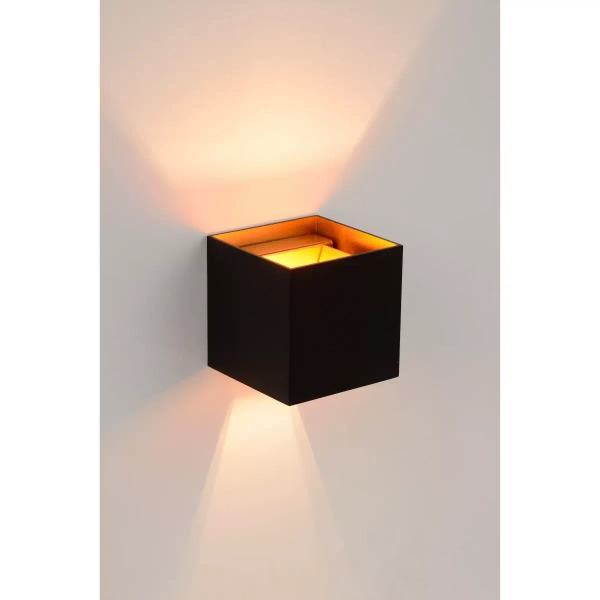 Kinkiet na ścianę XIO 09217/04/30 Lucide do salonu loft czarny