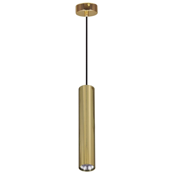 LAMPA wisząca Cork K-4825 Kaja metalowa OPRAWA okrągły ZWIS tuba złota