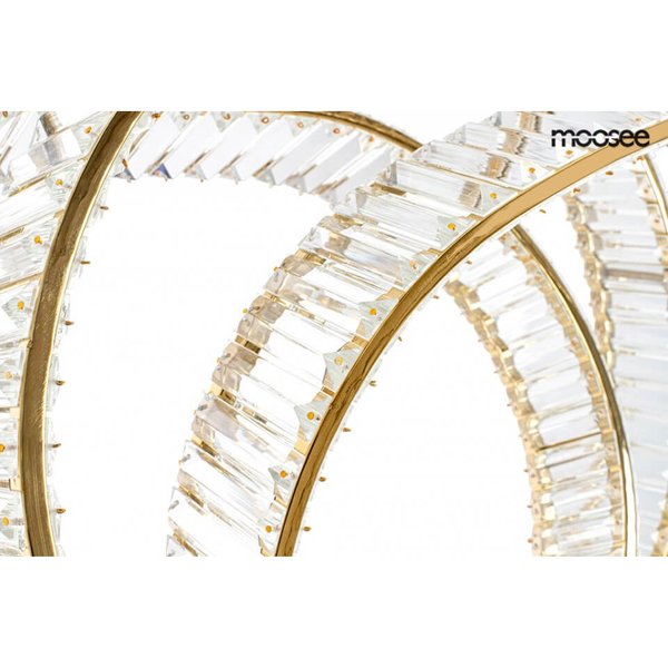 Wisząca lampa do jadalni Wave MSE1501100188 Moosee LED 28W 3000K złota