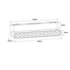 Sufitowa lampa magnetyczna Magnetic LP-616-MAG SLIM 12W 3WH 3000K biała