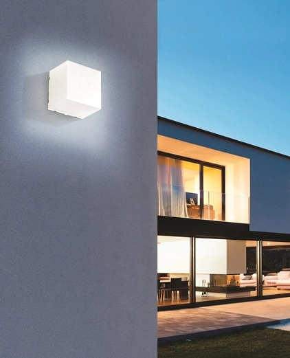 Lampa kwadratowa ścienna Zaria AZ5233 LED 5W IP65 biała