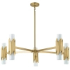 Lampa wisząca glamour Marvele MARVELE10-AB-OPAL tubki mosiądz