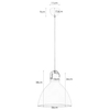 LAMPA wisząca EAGLE 106551 Markslojd metalowa OPRAWA zwis kopuła biała