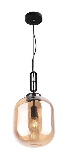 LAMPA wisząca HONEY P0297 Maxlight OPRAWA loft szklana bursztynowa