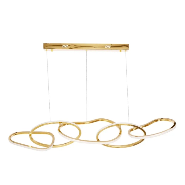 Metalowa wisząca lampa Anneli 34-35646 LED 45W 3000K do salonu złota